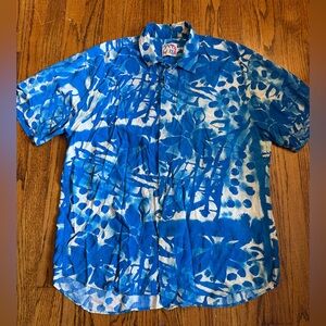 Jams World Blue and White Floral Shirt